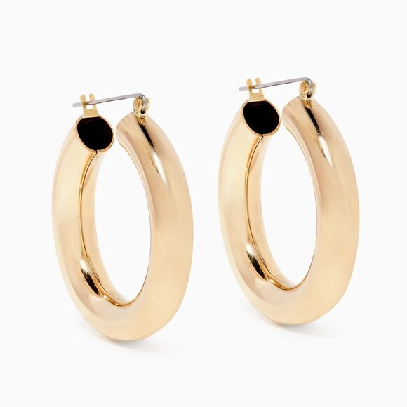Elegant Gold Hoop Earrings - Picture 1 of 7